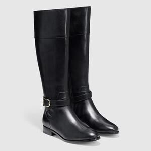 Cole Haan l Catskills Black Leather Riding Boots 6.5